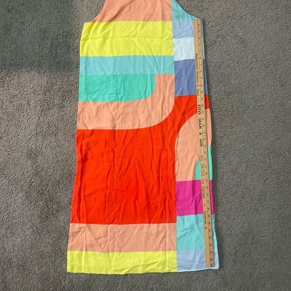 Mara Hoffman Color Block Midi Shift Dress - Picture 4 of 6